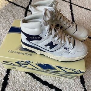 Aimé Leon Dore 650 Sneakers - Cream and Navy